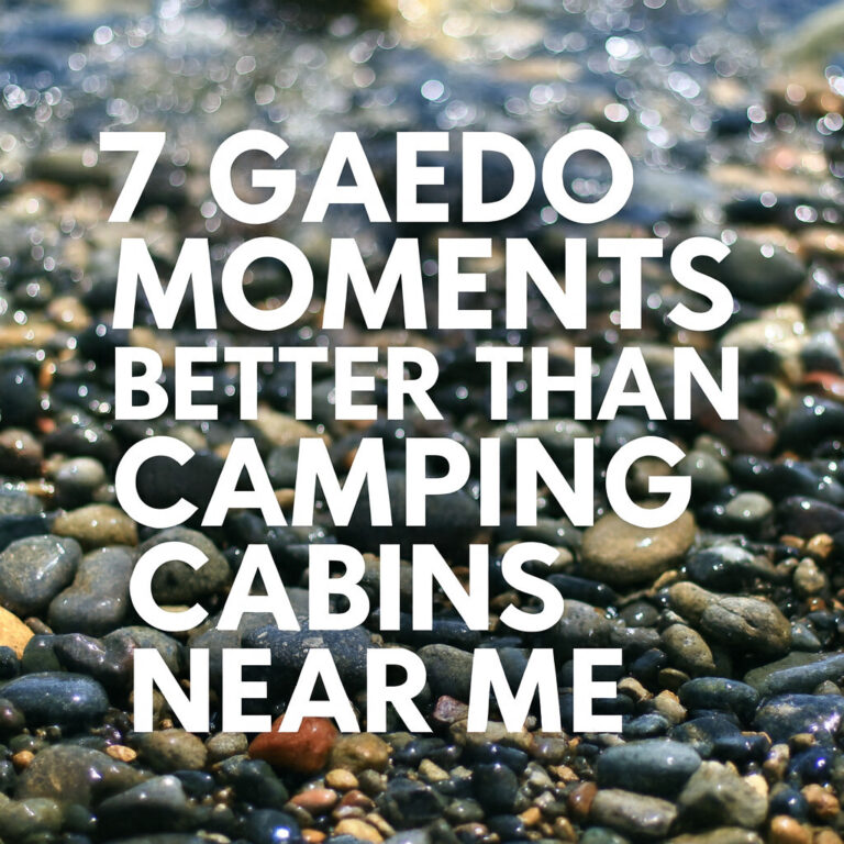 Text about camping experiences and locations