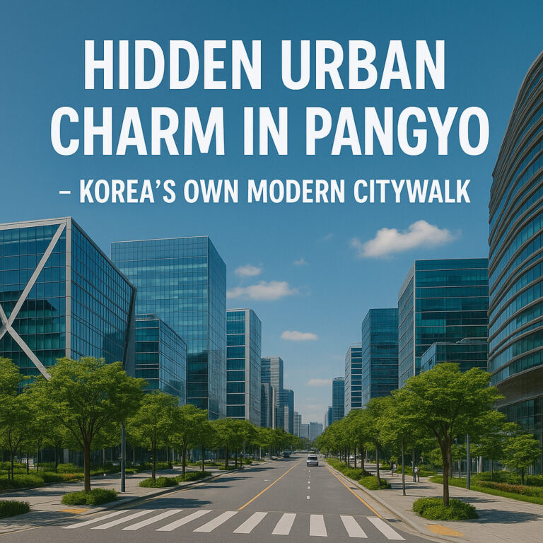 Modern cityscape with greenery and architecture